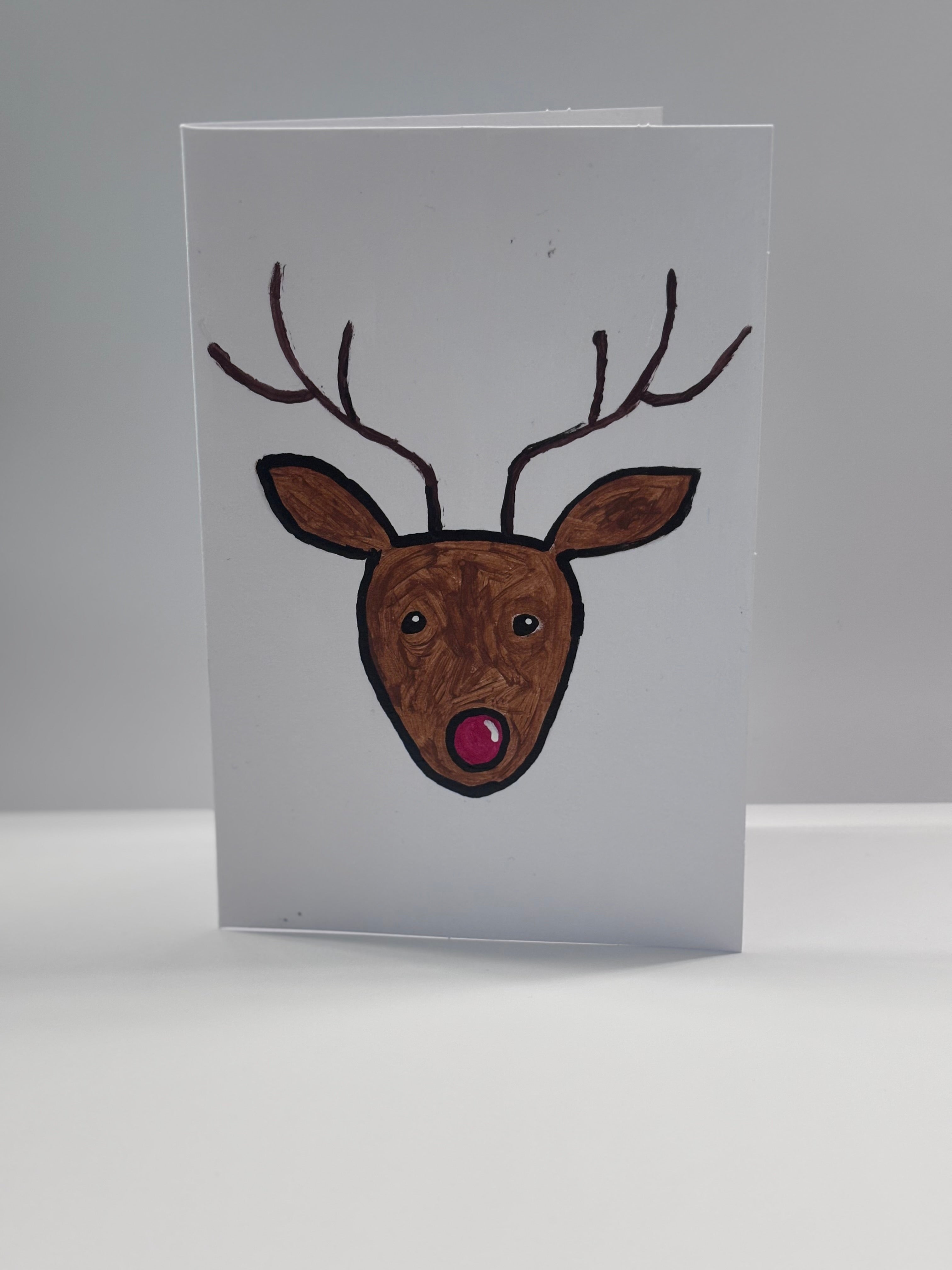 Medium Reindeer Christmas Card